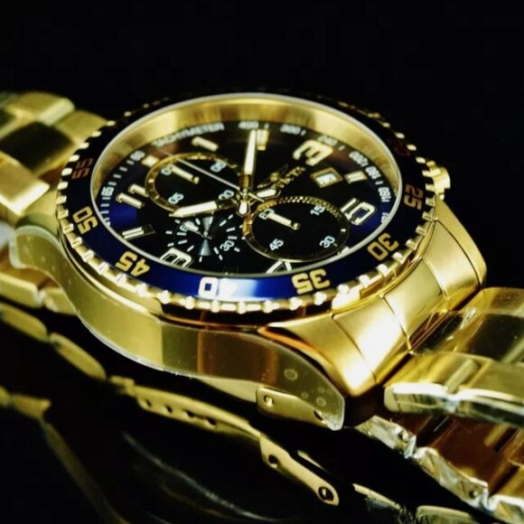 18kt Men's 45mm Pilot Watch Blue Dial - Picture 6 of 7